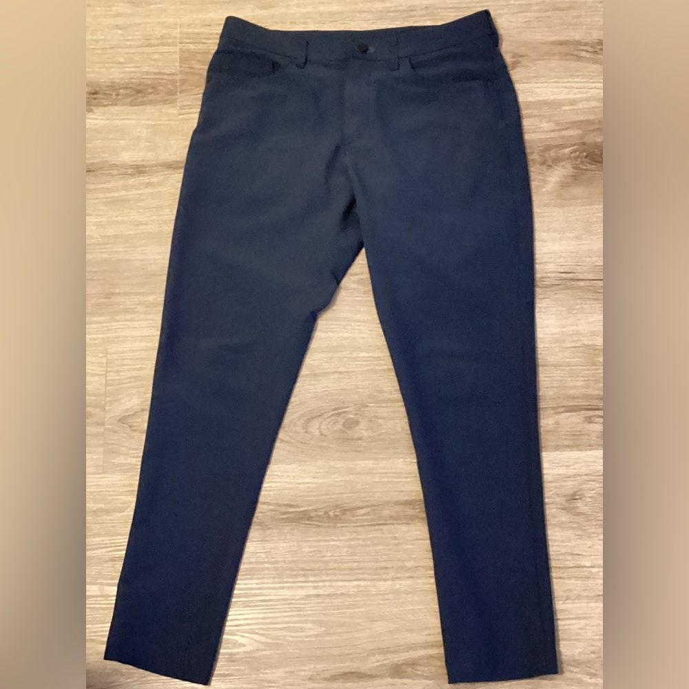 The Public Rec Pants Mens 32x30 in Chino Blue S Casual Performance Stretch.